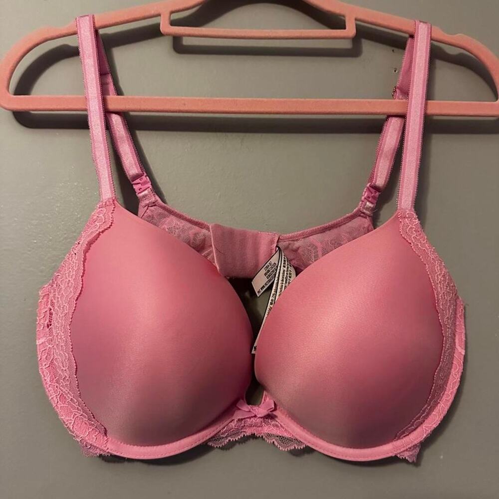 Victorias secret pink lace push up